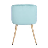 FURNISH1 Lot de 2 Superbe Chaise de Salle à Manger en Velours, Dossier rembourré Ergonomique et Assise rembourrée,Chaise Aqua de Salle à Manger 52 * 46.5 * 82cm