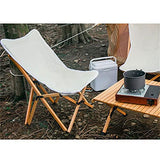 VVJYJF Chaise Pliante Extérieure,Toile Épaisse en Bois Massif Chaise Papillon Jardin Chaise de Camp de Plage Cadre en Aluminium et Tissu Oxford Léger Durable pour Camping Jardin