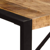 vidaXL Bois de Manguier Solide Table de Salle à Manger Table à Dîner Meuble de Cuisine Table de Repas Mobilier à Dîner Maion Intérieur