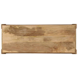 Festnight Table Console en Bois de Massif Table d'entrée Console pour Salon 118 x 38 x 76 cm