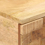 vidaXL Bois de Manguier Massif Table Console Table de Couloir Table d'Entrée Table sous Miroir Salon Salle de Séjour Maison Intérieur 115x35x76 cm