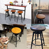 Style Industriel Tabouret de siège Rond Tabourets de Barre de comptoir Chaises de Bar pivotant Réglable Hauteur 70-90cm Charge maximale de 200 kg C