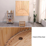 Table Pliante Flottante Murale Bureau décoratif Table de Salle à Manger à abattant Petit Bureau en Bois pour Le Bureau à la Maison, Bureau d'étude Flottant Moderne fixé au Mur (100x85cm)