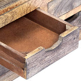 vidaXL Bois de Sesham Massif Table Basse Table d’Appoint Table de Salon Bout de Canapé Rangement Maison Intérieur Salle de Séjour 100x50x30 cm