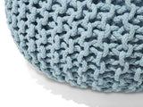 Beliani Pouf Bleu Clair 40 x 25 cm Conrad
