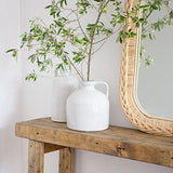 HANNUN - Table Console Zinek | Console Meuble d'entrée 120 x 85 Cm | Design Rustique | Table d'Appoint en Bois Massif d'Épicéa Recyclé Durable | Bout de Canapé pour l'Entrée Couloir Chambre Salon