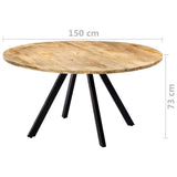 vidaXL Table de salle š€ manger 150x73 cm Bois de manguier solide