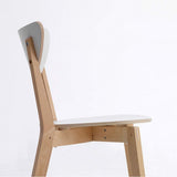 Chaise scandinave HUIQISolid Bois Chaise De Chaise Nordic Dossier Chaise Ordinateur Conférence Loisirs Chaise Tabouret Blanc 79 * 45CM fauteuil patchwork