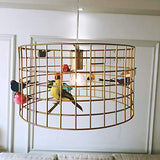 Lustre grande Suspension petite Volière diamètre 45cm