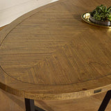 Robin des bois - Grande Table Ovale Bois et métal, Jackson