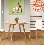 Alterego - Table à dîner Ronde 'SWEDY' en Bois Style scandinave - Ø 120 cm