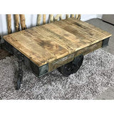 Ambiance Du Monde Table Basse Chariot Industriel