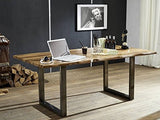 Table à manger 180x90cm - Bois massif de palissandre laqué (Noble Unique) - SYDNEY #0302
