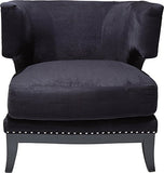 Kare Design Fauteuil Art Déco Velours Noir