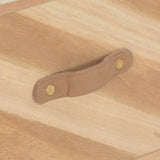 Tidyard Table Console | Table d'entrée | Table d'appoint avec 3 Tiroirs en Bois Massif 100 x 35 x 68 cm