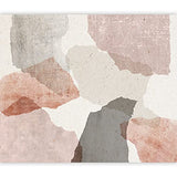 murando Papier peint intissé Abstrait 350x256 cm Décoration Murale XXL Poster Tableaux Muraux Tapisserie Photo Trompe l'oeil Béton rose a-A-0843-a-a