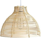 QTWW Abat-Jour Plafonnier Abat-Jour Plafonds Abat-Jour Gris Abat-Jour pour Lumières Panier d'escalier Osier Moderne Crème Osier Rotin Panier Style Plafonnier Suspension Abat-Jour