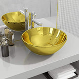 vidaXL Lavabo Lave-Mains Vasque à Poser Monter Evier Salle de Bain Intérieur Salle d'Eau Cabine de Toilette Maison 32,5x14 cm Céramique