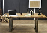 Table à manger 180x90cm - Bois massif de palissandre laqué (Noble Unique) - SYDNEY #0302