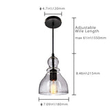 Lampop Suspension Luminaire Lustre Rétro Industriel Lampe de Plafond Vintage Eclairage Réglable Abat-jour Edison E27, pour Cuisine Salon Chambre à Coucher Couloir Café Bar Salle à manger