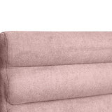 Paris Prix - Tête De Lit Design bombé 140cm Rose