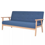 Luckyfu ce canapé 3 Places en Tissu Bleu.Ce canapé au Design élégant et Moderne également très Comodo. canapé de séjour.