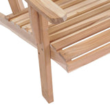 Tidyard Chaise Adirondack Bois de Teck pour Jardin ou Patio