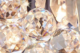 Saint Mossi Moderne Design K9 Cristal Gouttelette Lustre Éclairage LED Plafonnier Plafond Luminaire Suspension Luminaire pour Salle à Manger Salle De Bains Chambre Salon 9 * G9 40 x 40 x 18 c