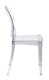 Lot de 4 Clair chaises Inspiré Ghost Victoria Salle à Manger Transparent Moderne