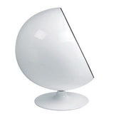 Fauteuil Design Blanc et Noir - Boule