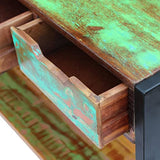 vidaXL Buffet 3 Tiroirs Bois de Récupération Massif Table Console Rangement