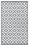 Green Decore 120 x 180 cm Nirvana Intérieur / Extérieur / Léger / Tapis Ecologique Réversible / Gris / Blanc