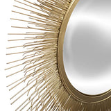 Atmosphera - Miroir Soleil en Métal Doré D58