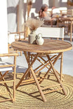 SKLUM Table de Jardin Pliable Ronde en Bambou (Ø90 cm) Lipe Bambou
