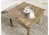 Table Basse carrée 60x60cm - Bois Massif de Palissandre huilé - Style Colonial/Ethnique - Leeds #26