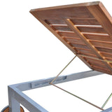 Tidyard Chaise Longue Relax | Chaise Longue d'Extérieur | Bain de Soleil Bois d'acacia Solide 207x70x88 cm pour Piscine, Jardin, Patio ou Balcon