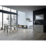 MOBILI FIVER, Table Extensible Cuisine, Iacopo, Ciment, 140 x 90 x 77 cm, Mélaminé, Made in Italy