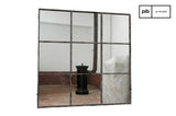 Pomax Miroir Industriel carré 9 Sections