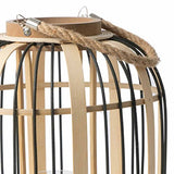 Black Velvet Studio Lanterne Arlequín Couleur Noir et Blanc Style Nordique Bambou 49x30x30 cm