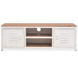 vidaXL Meuble TV 120x30x40 cm Blanc Socle de Télévision Support de Télévision