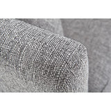 Canapé scandinave 3 Places Gris Clair déhoussable Pieds Bois Oslo
