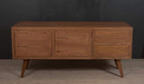 Macabane Buffet 2 Portes 2 tiroirs, Bois, Cannelle, 180 x 50 x 84 cm