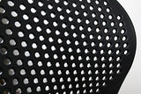 Meubletmoi Lot de 4 chaises Noires empilables - Design Moderne - Robustes et légères – BILY Noir
