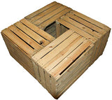 Jeu De 3 Vintage Boîte en bois - vieux Caisse de fruits - Boîte à vin - Nature Used Look