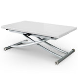 INTENSEDECO Table Basse relevable Philadelphia Blanc laqué