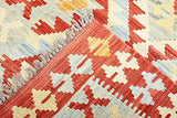 Nain Trading Kilim Afghan Tapis oriental tissé à la main Beige 121 x 88 cm