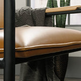 Sauder Chaise longue Boulevard Café, finition camel