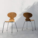 Chaise en bois courbé de chaise de fourmi simple dinant la chaise de jambe de fer de chaise appropriée au restaurant/bureau/famille (Color : Light Gray, Size : 53 * 54 * 78.5cm)