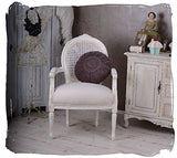 ROYAL MÉDAILLON FAUTEUIL LOUIS XVI STYLE FILET BLANC PALAZZO EN EXCLUSIVITÉ