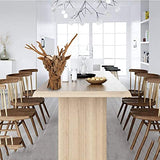 Bois flotté personnalisé simple animal tête de cerf Statue décoration artisanat naturel décontracté léger traitement abstrait adapté à la maison salon bibliothèque bureau porche décoration cadeau, B